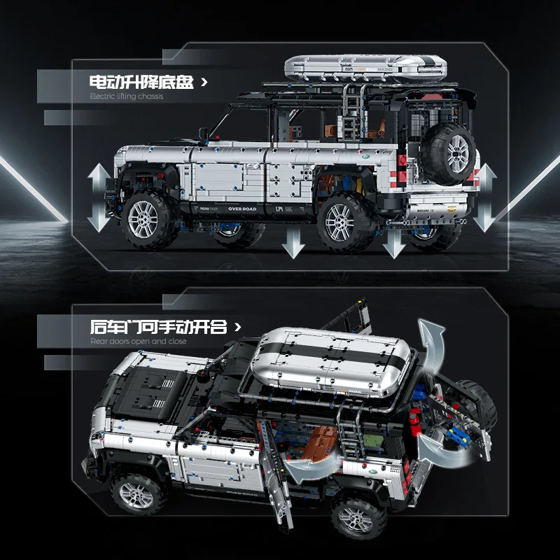 5268Pcs 기술 원격 제어 오프로드 레이싱 카 빌딩 블록 SUV 차량 모델 벽돌 장난감 어린이를위한 크리스마스 선물