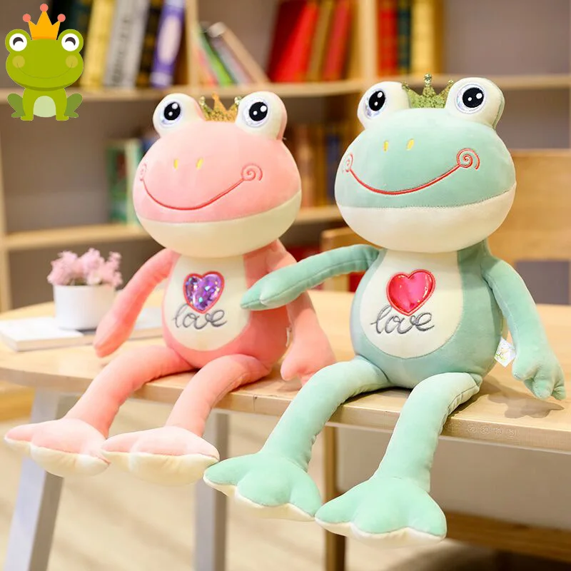 

2023 Hot 35CM Cute Long-legged Frog Plush Toy Doll Soft Stuffed Toys Pillow Children Girls Kids Kawaii Birthday Gift Home Decor