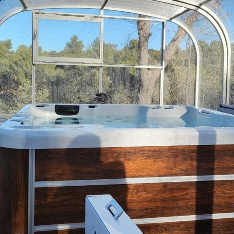 Infinity Spa Tubs 5 Person Outdoor Hot Tubs Exterior with Sound 6