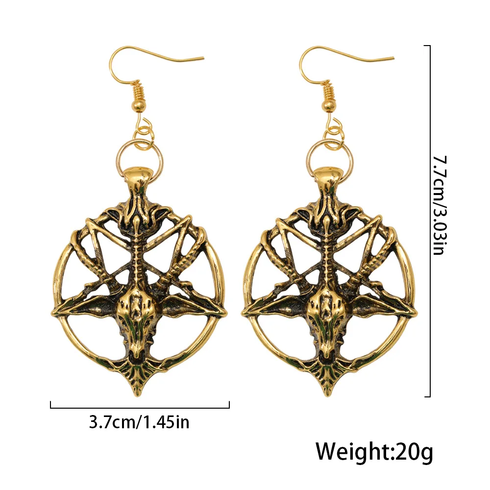 Alloy Geometric Earrings Vintage Fashionable Ears Accessories For Birthday Gift