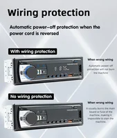BQCC Car Radio Stereo Player Digital Bluetooth MP3 Player JSD-530 520 60Wx4 FM Audio Stereo Music USB/SD with Built-in AUX Input 4