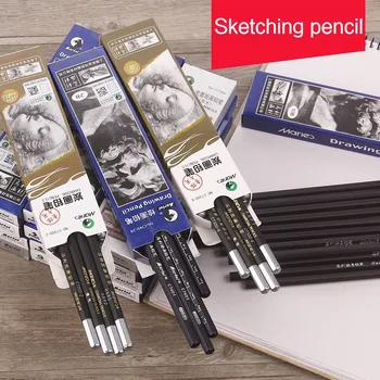 8/12/24pcs matite da disegno professionali in legno 2H HB 2B 3B 4B 5B 6B 7B 8B 12B 14B artisti principianti disegni in grafite matita scolastica 1