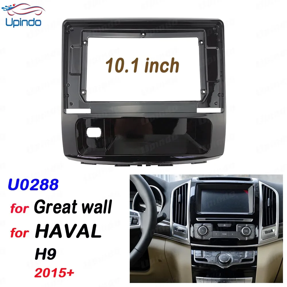

Автомобильный радиоприемник 2 Din 10,1 дюйма, установка DVD GPS Mp5, пластиковая панель Fascia Для Great wall HAVAL H9 2015 + комплект крепления для приборной панели