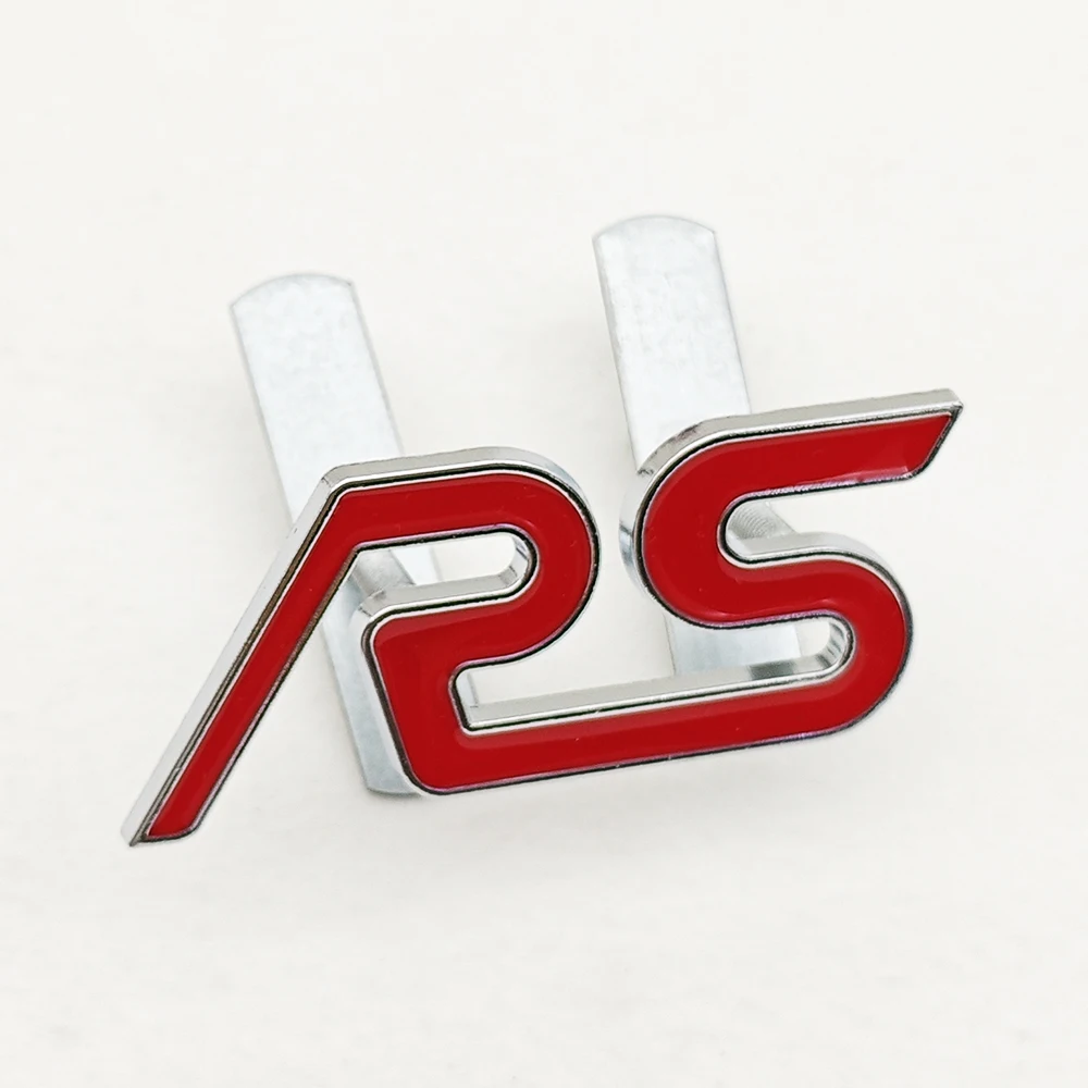 Premium 3D Metal Car Badge RS Logo Emblem & Sticker Accessories
