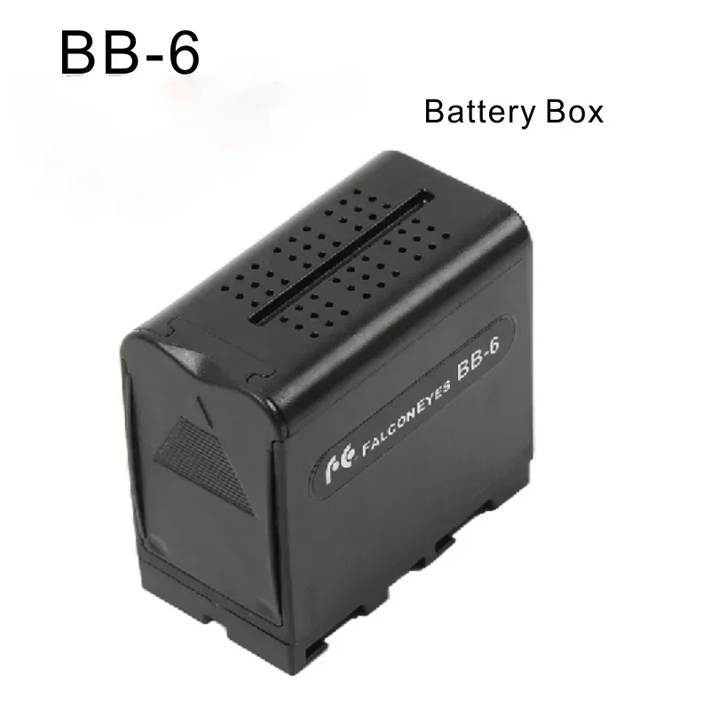 BB-6 Battery Case Pack Battery Holder Power as NP-F NP-970 Series for LED Video Light Panel / Monitor