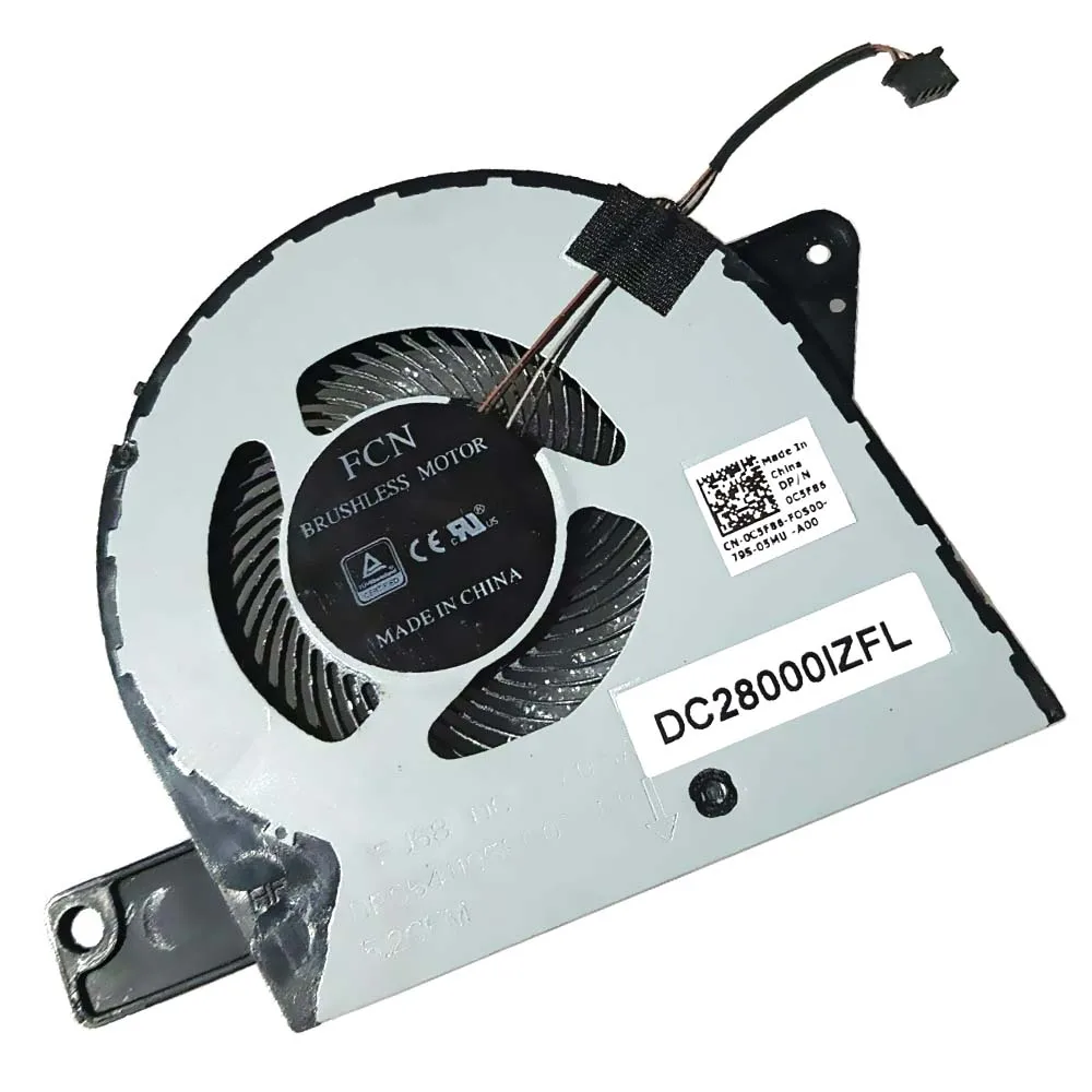 

Новый вентилятор охлаждения ЦП для DELL Latitude 5580 E5580 C5F86 EG50060S1-C330-S9A Precision 3520 M3520 DC28000IZFL