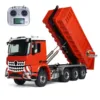Toys Metal 1/14 8x8 RC Hydraulic Dumper Roll Off Dump Truck 3363 Rear Axle Steering 3 Speed Transmission Light Sound Tipper Gift 1