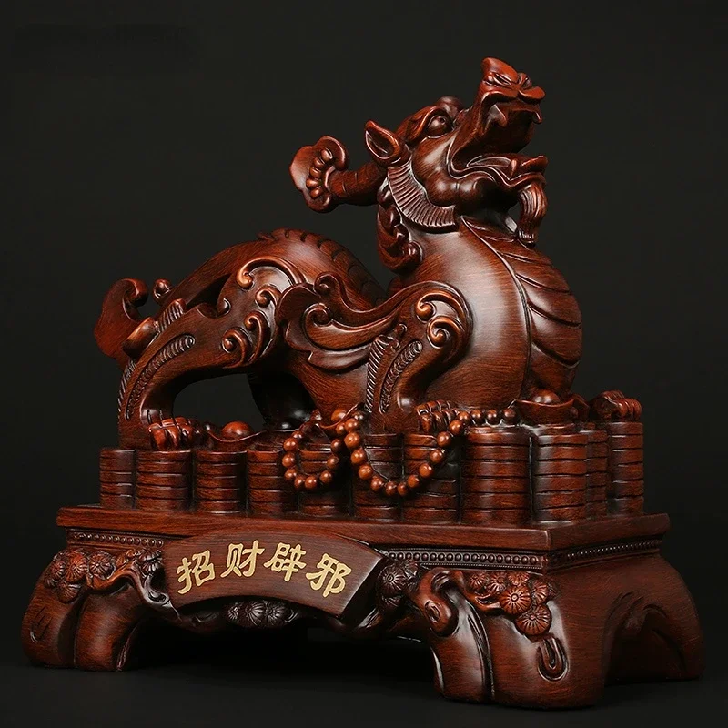 

Money Drawing Pi Xiu Decoration a Pair Large Size Living Room TV Wine Cabinet Decorative Crafts Office Shop Opening Gifts