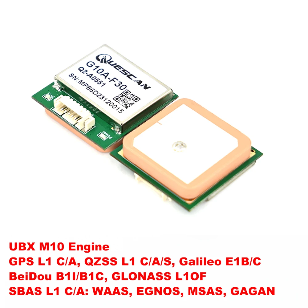 

Low power-consumption All-new UBX M10 GPS Module GNSS Receiver Support GPS GLONASS Galileo Beidou Equipped with M10050-KB