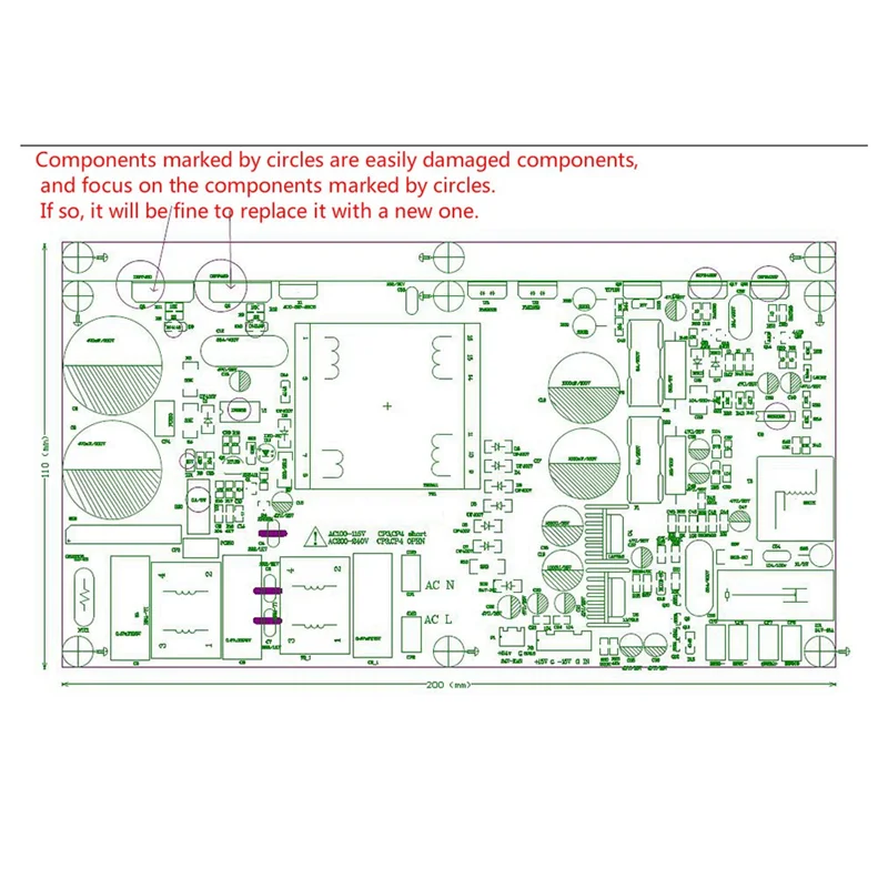 ELEC-1000W Class D Power Amplifier Board Mono Power Amp Board With Switching Supply