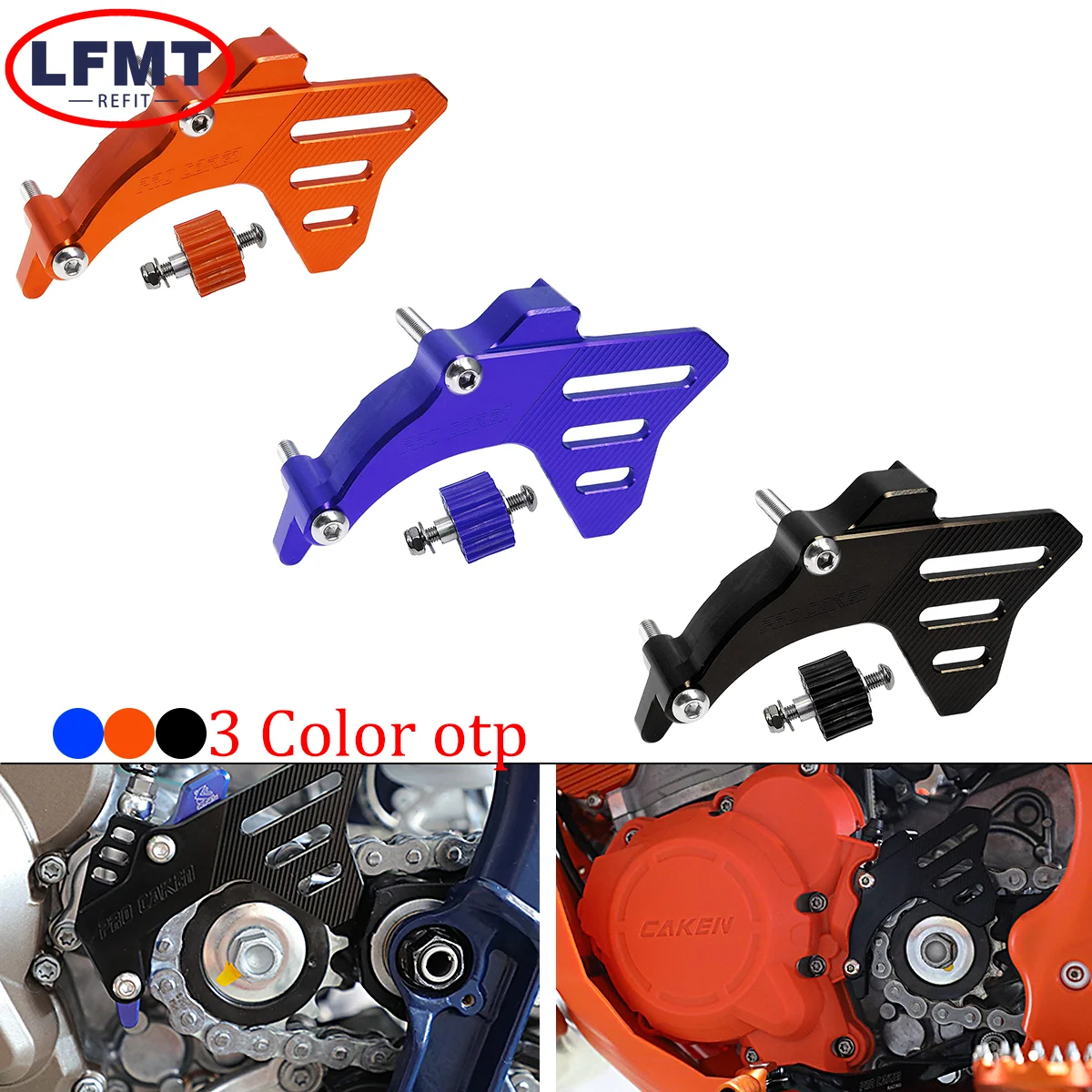 

For KTM SX SXF EXC EXC-F XC XCF XCW TPI FC TE TX 250 300 350 2017-2023 CNC Front Sprocket Cover Case Saver Protector Chain Guard