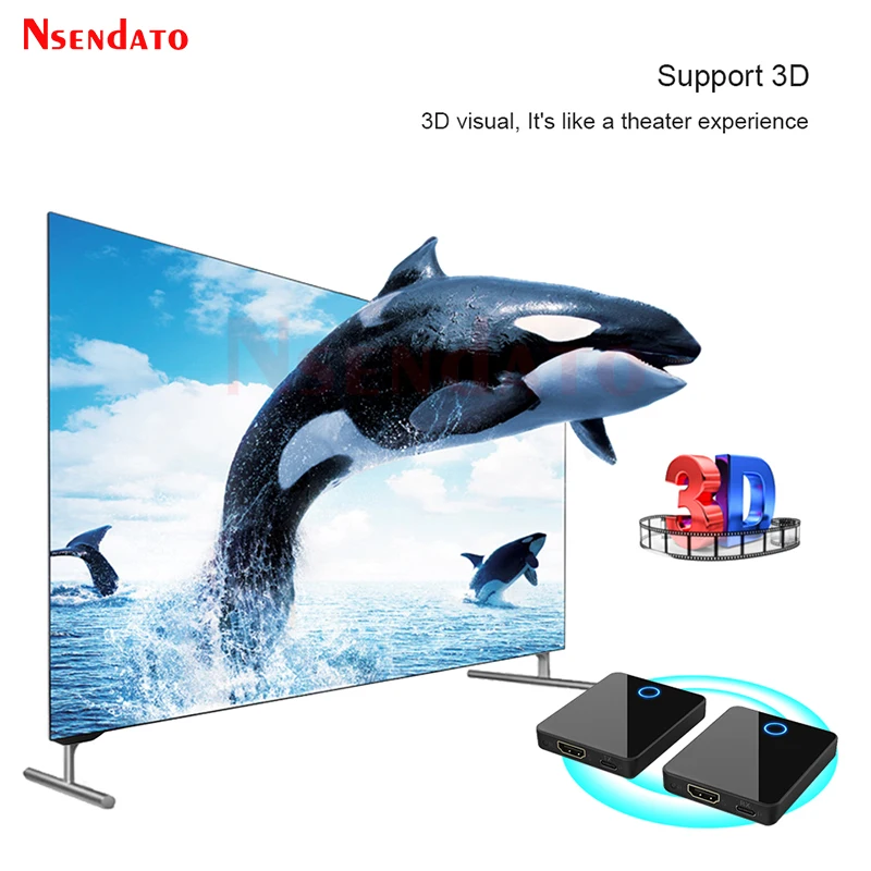 30M 1080p Wireless HDMI Extender HDMI-Compatible Wireless Video Transmitter and Receiver For PC Camera TV Laptop