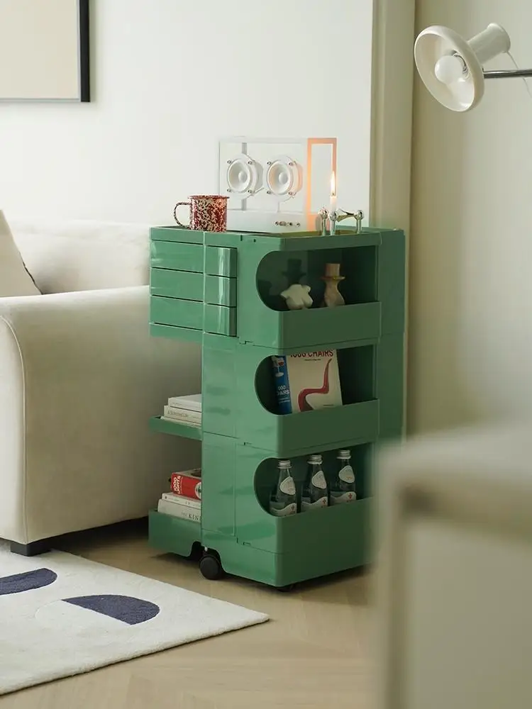 trolley organizer Storage cabinet multiple purpose bedroom plastic nightstand drawers Dressing table Living room cabinet