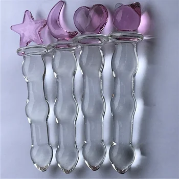 Crystal Glass Anal Plug Vaginal Anus Beads Butt Plug Sexual Toy Adult Dildo for Anal Massage Masturbation Sex Toys for Men Women 2