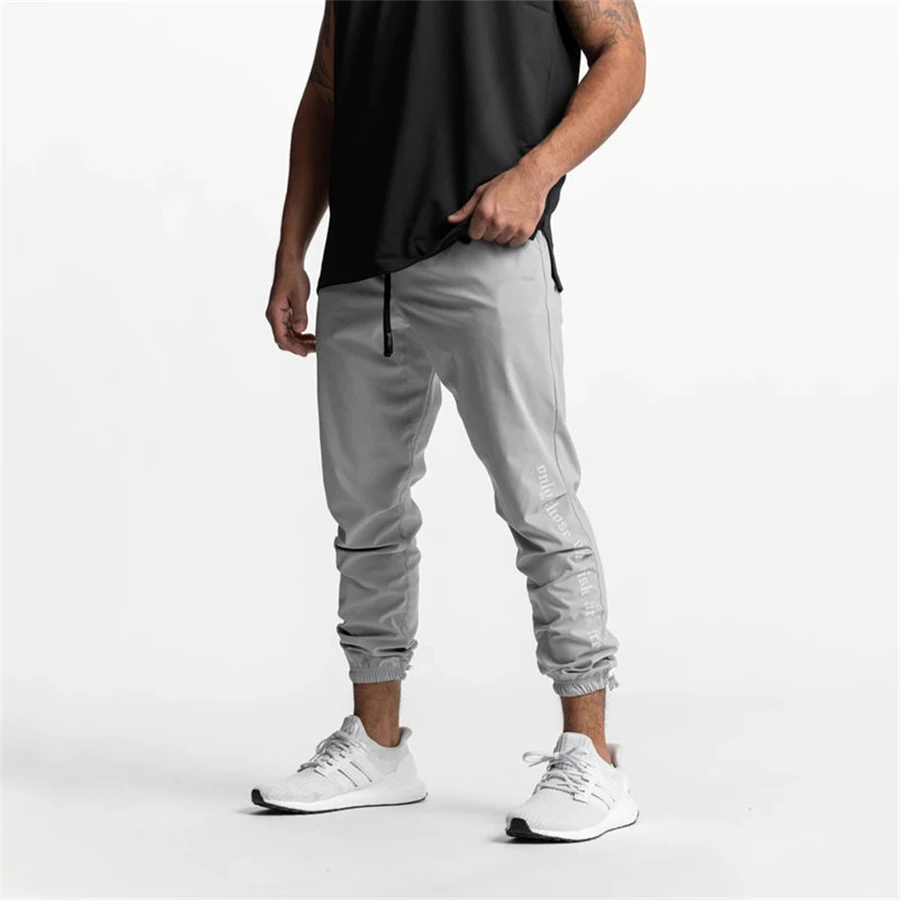 Mens Joggers Pants Summer Fashion Sweatpants Streetwear Fitness Tracksuit Jogging Pants Men Gym Clothing Muscle Sports Trousers