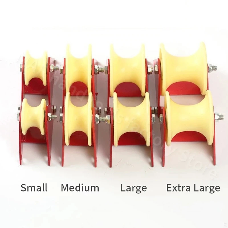 Rope Retract Protector Rope Retract protect Pulley Labor-saving Rope Anti-wear Wheel Cable Retract Protector Sling Safety Wall Corner Pulley