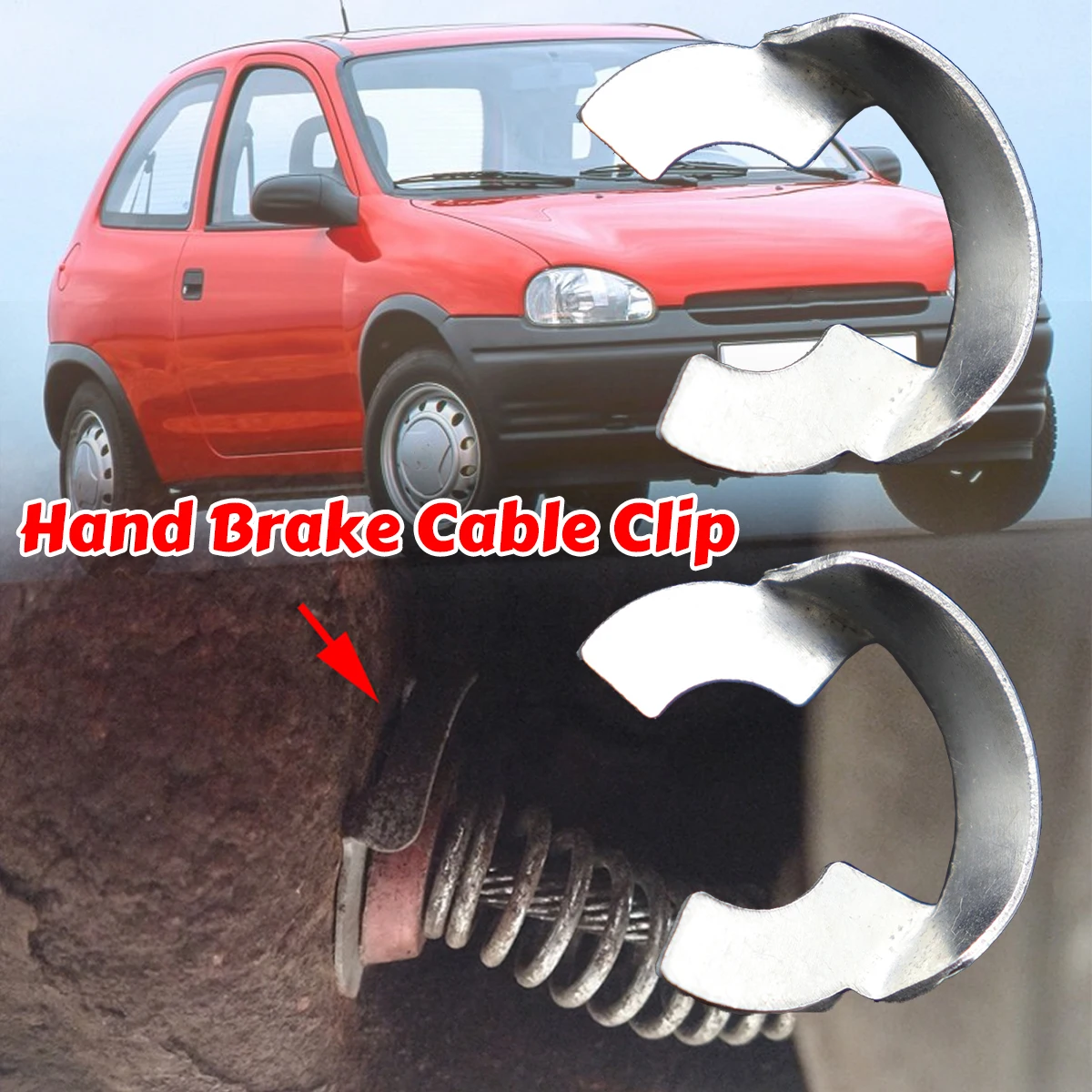 2PC Hand Brake Cable Clip Parking Lock Washer Bracket For Opel Zafira A B C Family B Tourer C P12 Chevrolet Chevy Holden Barina
