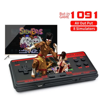 4000 + 레트로 게임 비디오 게임 콘솔, 휴대용 게임 콘솔, 10 시뮬레이터 FC 3000 포켓 게임 플레이어 IPS 화면