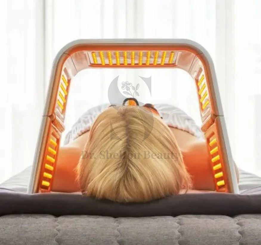 CE Approved LED Beauty Machine OMEGA Light Red Light Therapy 4 Colors and IR Treatment Case