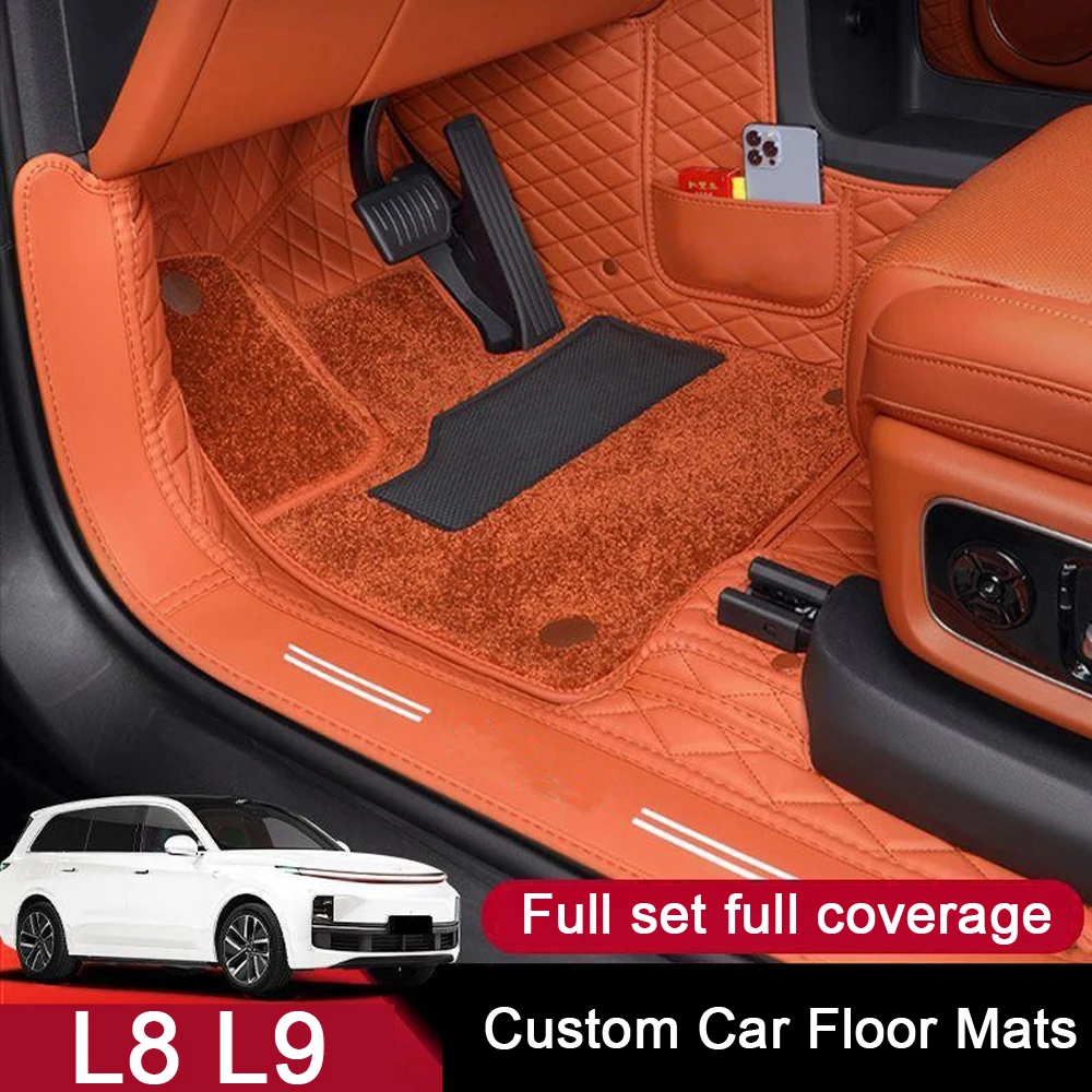 

Коврики для автомобиля Lixiang L8 L9 2022 2023 2024, двухслойные, под заказ