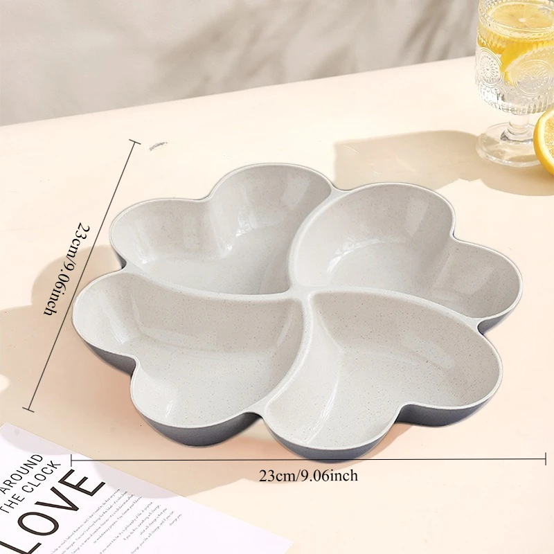 1pc, Creative Lucky Grass Wheat Straw Fruit Plate, Wedding Household Living Room Fruit Snack Candy Box,Table Decoration