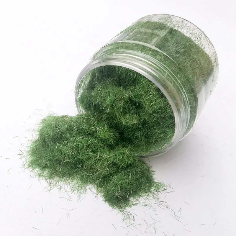 50ml 1.5/3/5/8mm Static Grass Powder Turf Flocking Nylon Materials Foliage Diy Landscape HO N Z Scale Railway Train Diorama Kits static grass powder
