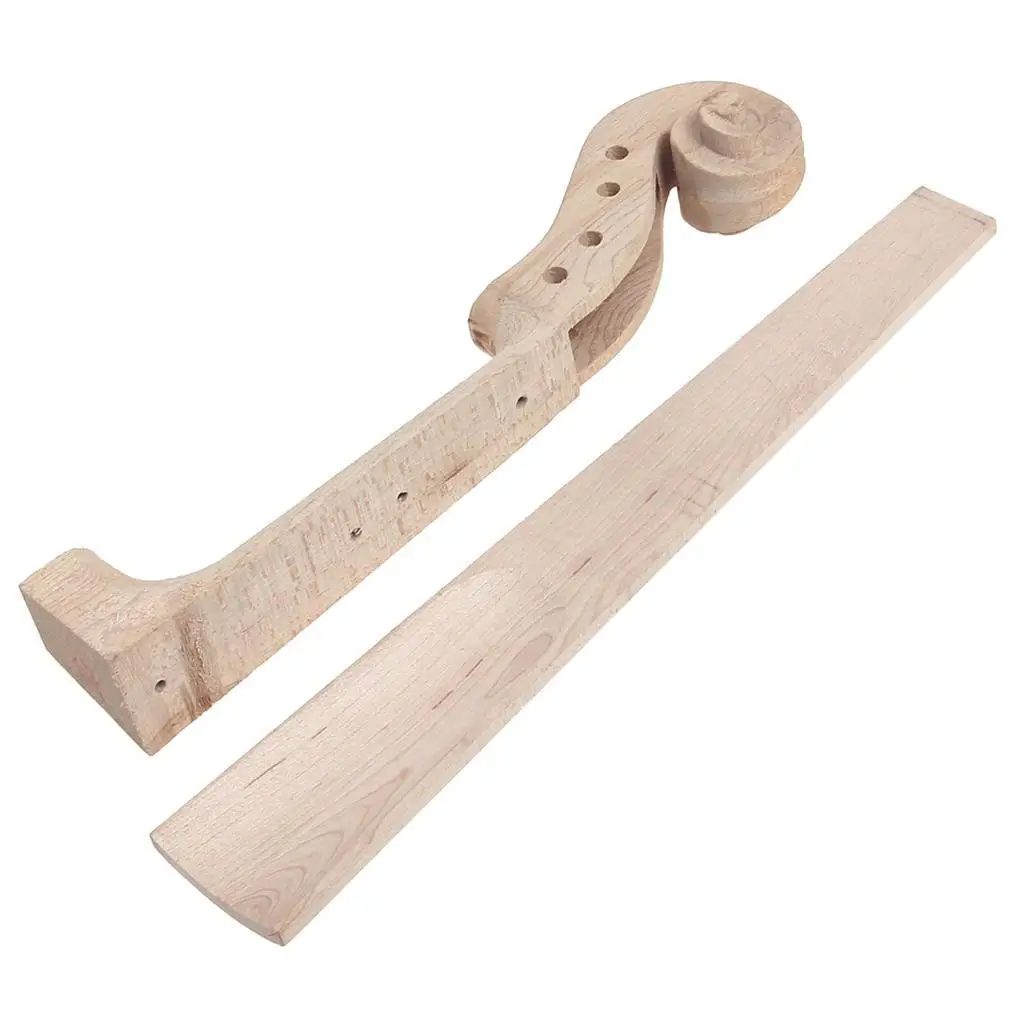 

Maple Wood Violin Neck with Fingerboard for 4 4 Full Size Violin DIY Parts