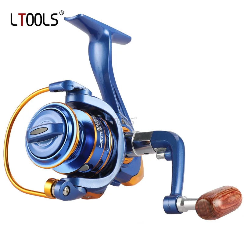 

Series Spinning Fishing Reel BF1000-7000 5.2:1 Gear Ratio 22LB Max Drag Shallow Spool Spinning Fishing Reel Freshwater Saltwater