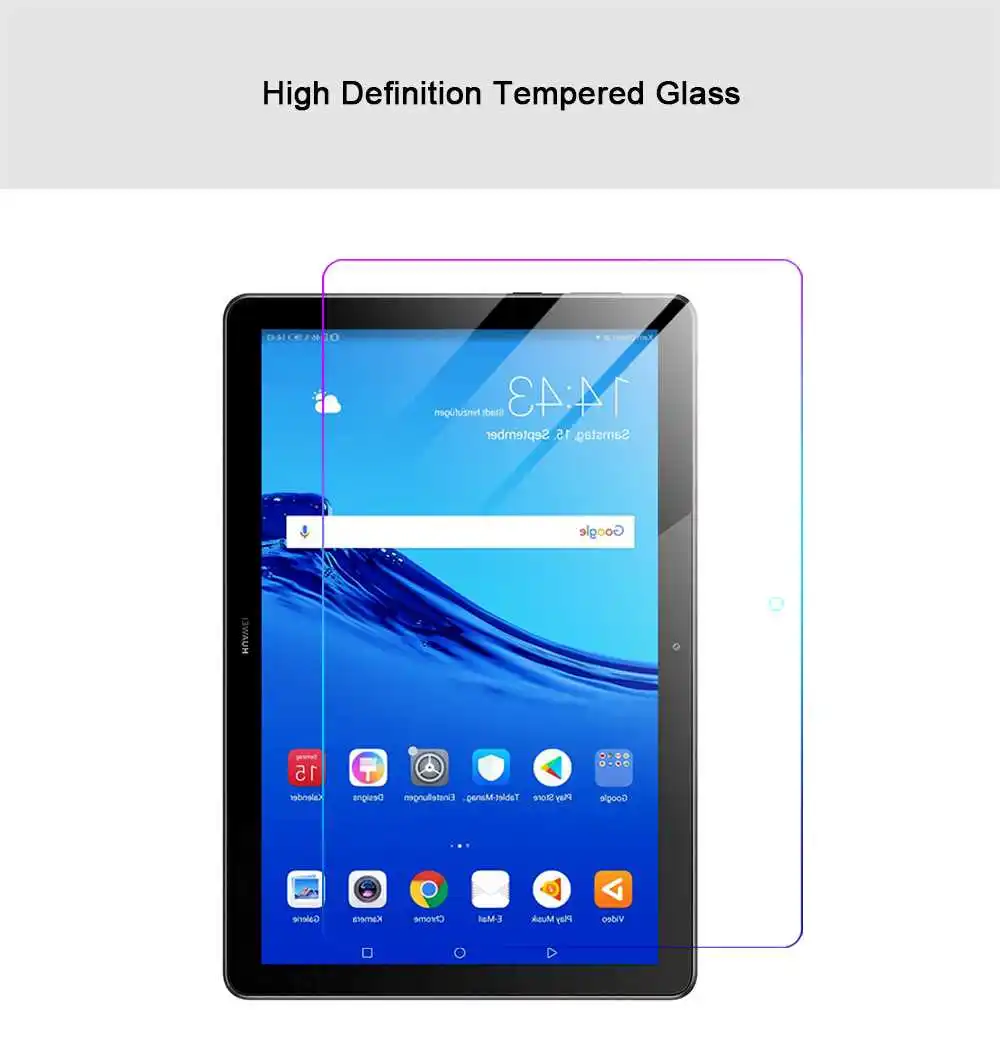 11D Tempered Glass For Huawei MediaPad T5 Screen Protector Front Film tablet pillow stand