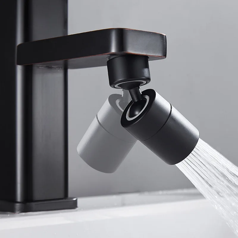 Enhanced Kitchen Faucet Spray Head with Adjustable 360° Rotating Aerator, Dual-Mode Functionality, and Splashback Filter
