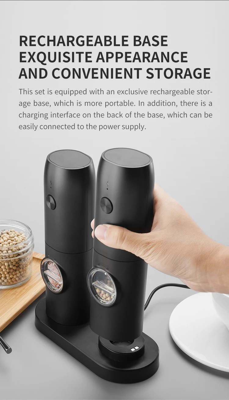 Electric Automatic Salt and Pepper Grinder