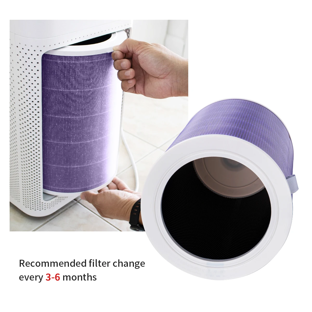 Advanced Air Purifier Replacement Filter with Anti-Dust Electrostatic Technology