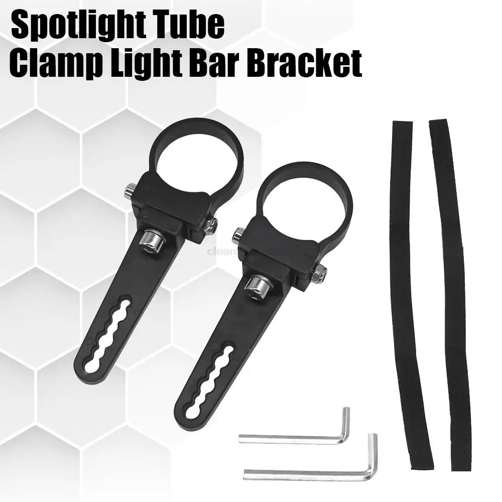 

For UTV Car Motorcycle Motocross Bumper Spotlight Tube Clip LED Light Bar Holder Scooter Moto Accessories
