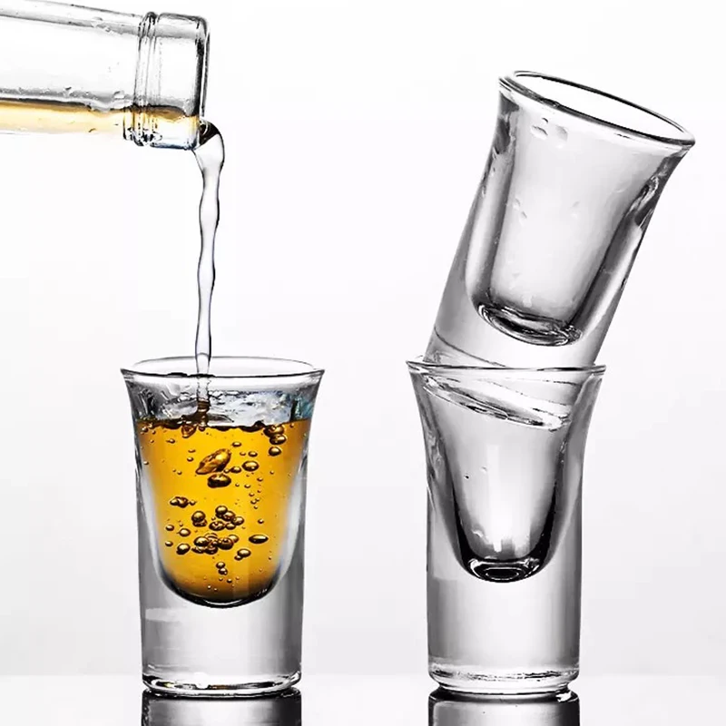 Shot Glass 30ml Rocks Glasses Tumblers Glassware for Cocktail Scotch Water Dispenser Drinkware Wine Glasses 2pcs Sets wine glass spirits cup drinking glasses