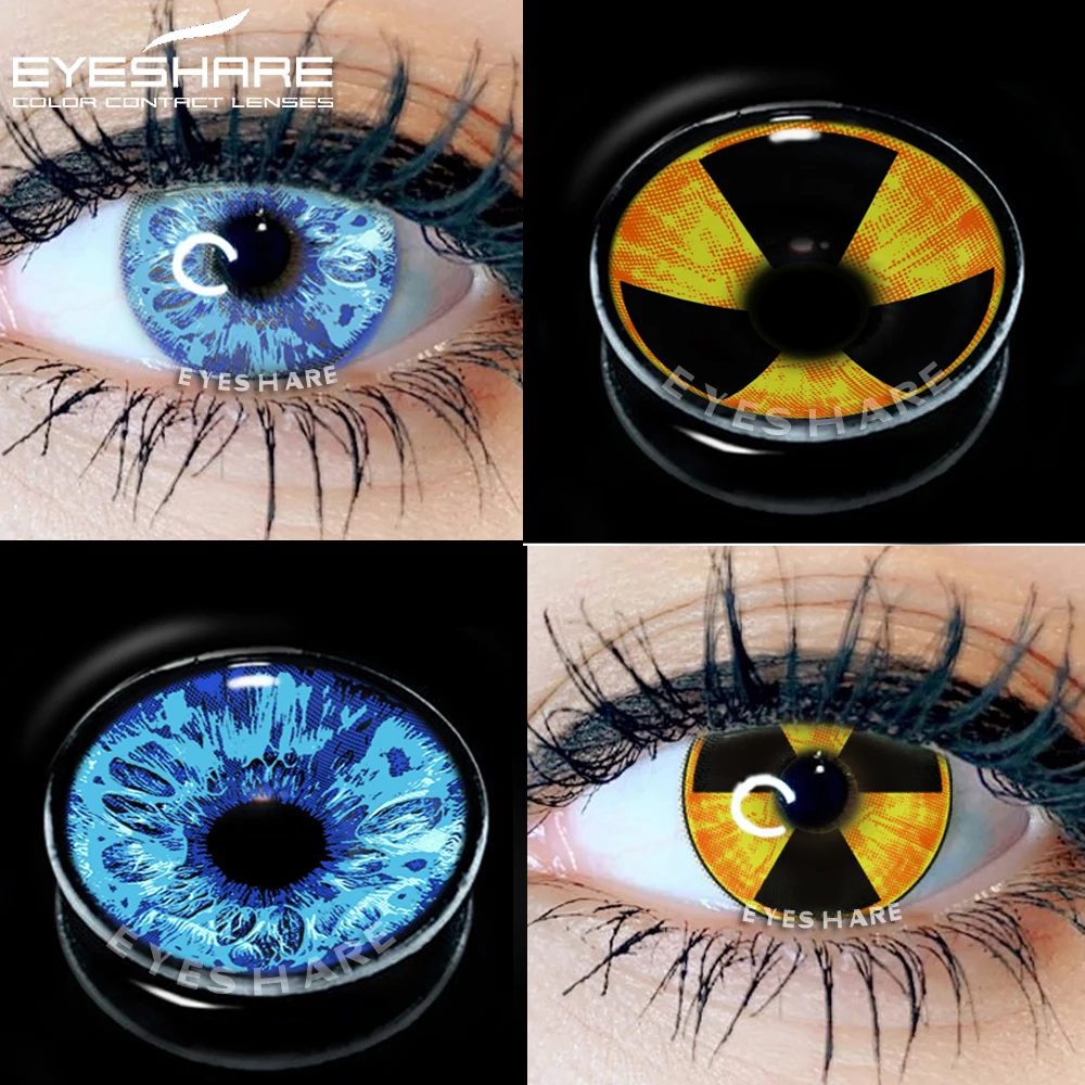 EYESHARE Cosplay Lenses Rainbow Series Halloween Contacts Contact Lenses  for Cosplay Contacts Lenses Eye Color Crazy Lens 14.5mm - AliExpress