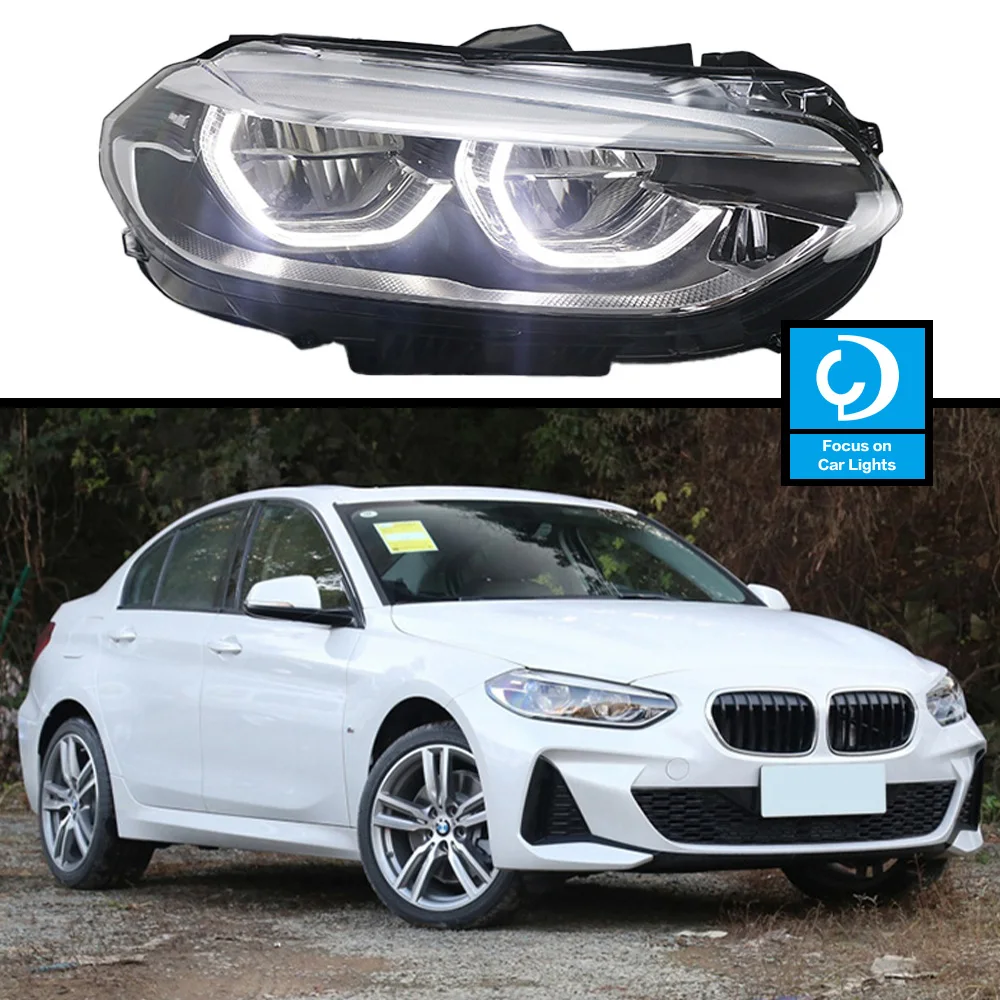 

Car Front Headlight For BMW the 1 series 118i 2018-2019 LED HeadLamp Styling Dynamic Turn Signal Lens Automotive Accessories