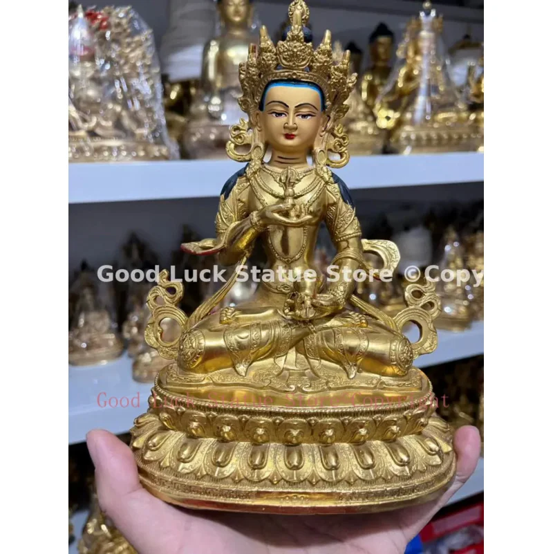 

50% discount # 21cm large Tibet Buddhism COPPER Vajrasattva Vajra Power Buddha statue HOME Altar worship Effective protection