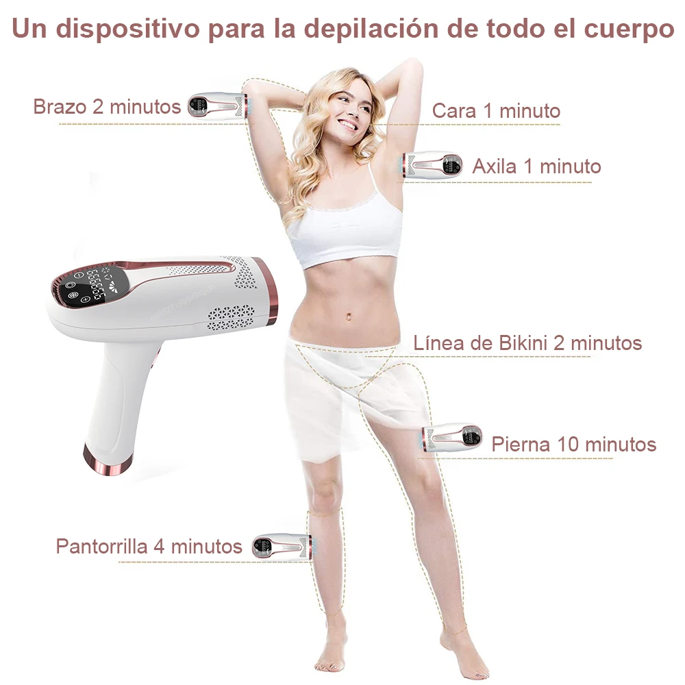 Depiladora láser IPL para mujeres, depilación permanente para cuerpo,  brazos, Bikini, piernas, 999999 Flashes - AliExpress