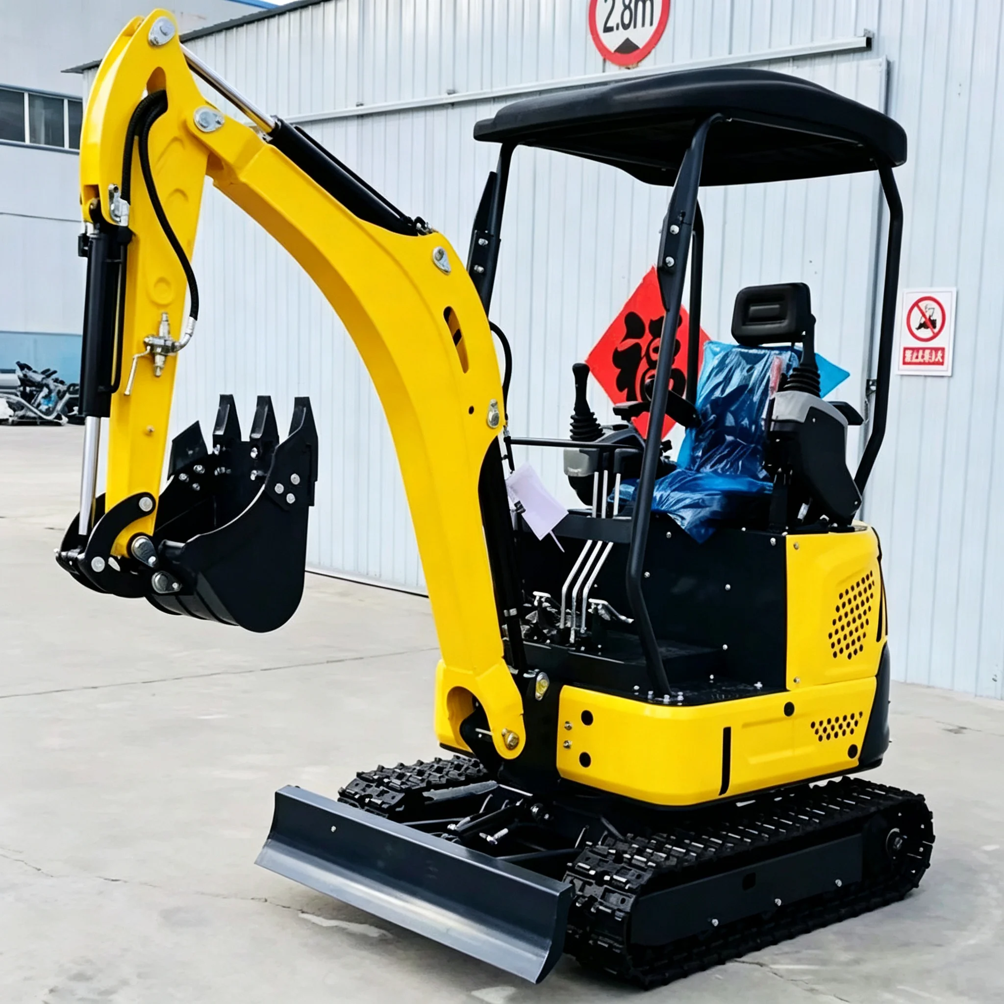 Hydraulische Maschine 1,8 Tonnen Mini-Raupenbagger mit CE EPA Euro 5, Maßgefertigt für Schwerlast-Bauarbeiten