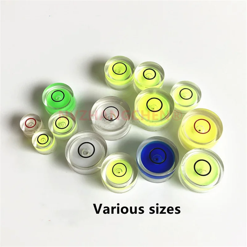 Precision Horizontal Bubble Bulls Eye Horizontal Spirit Level Bubble Inclinometer Green Bullseye for Diy Horizontal Measure Tool