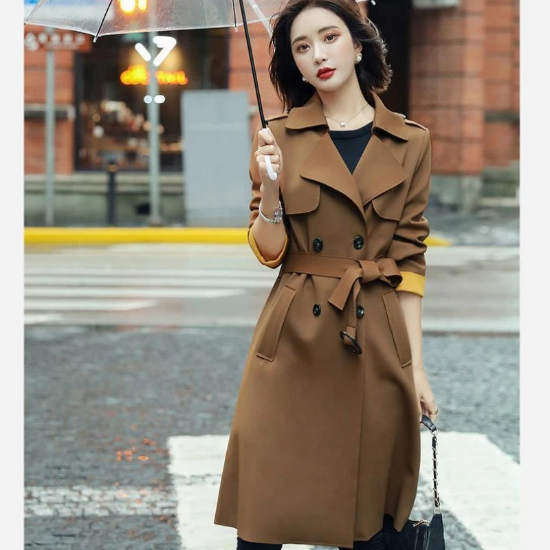 in het geheim Opiaat vasthouden Nieuwe Vrouwen Trenchcoat Lange Jas Jas Slim Fit Koreaanse Fashion Office  Vrouwen Goedkope Groothandel Vrouwen Kleding| | - AliExpress