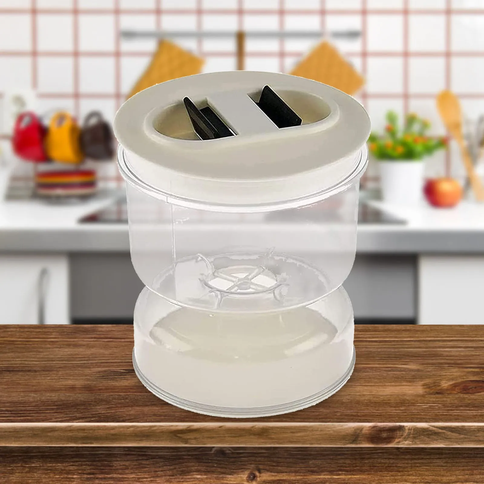 Hourglass Jar Pickle Can Dry And Wet Separate Food Storage Fermentation