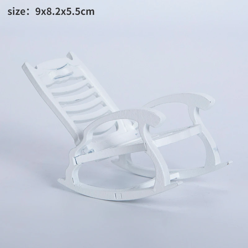 1:12 Dollhouse Miniature Metal Fishing Rod Model Doll Life Scene Decoration Mini boat Mini beach chair Gift Dolls Accessories 
