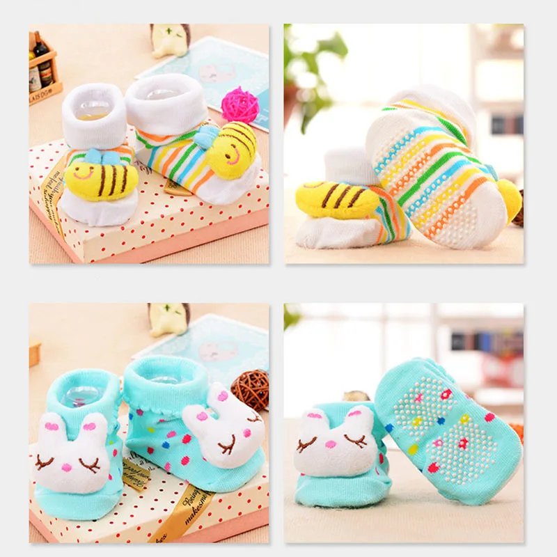Baby Socks Toy Slipper Girls Boys Newborn Anti Slip Animal Kids Toddlers Gift