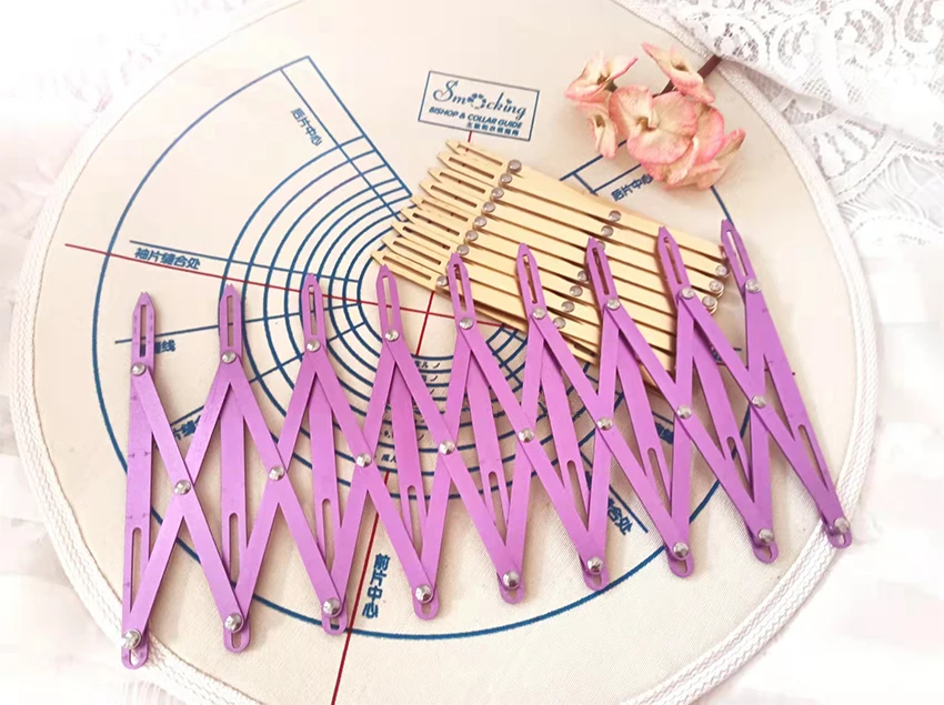 Buttonhole Spacer Expanding Crafting Guide Rule Sewing Gauge