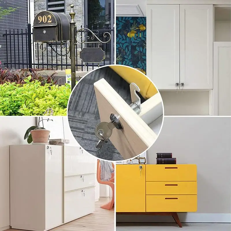 Cabinet Drawer Latch Button Locks Camper Car Push Lock 20mm For Furniture Hardware Accessories
