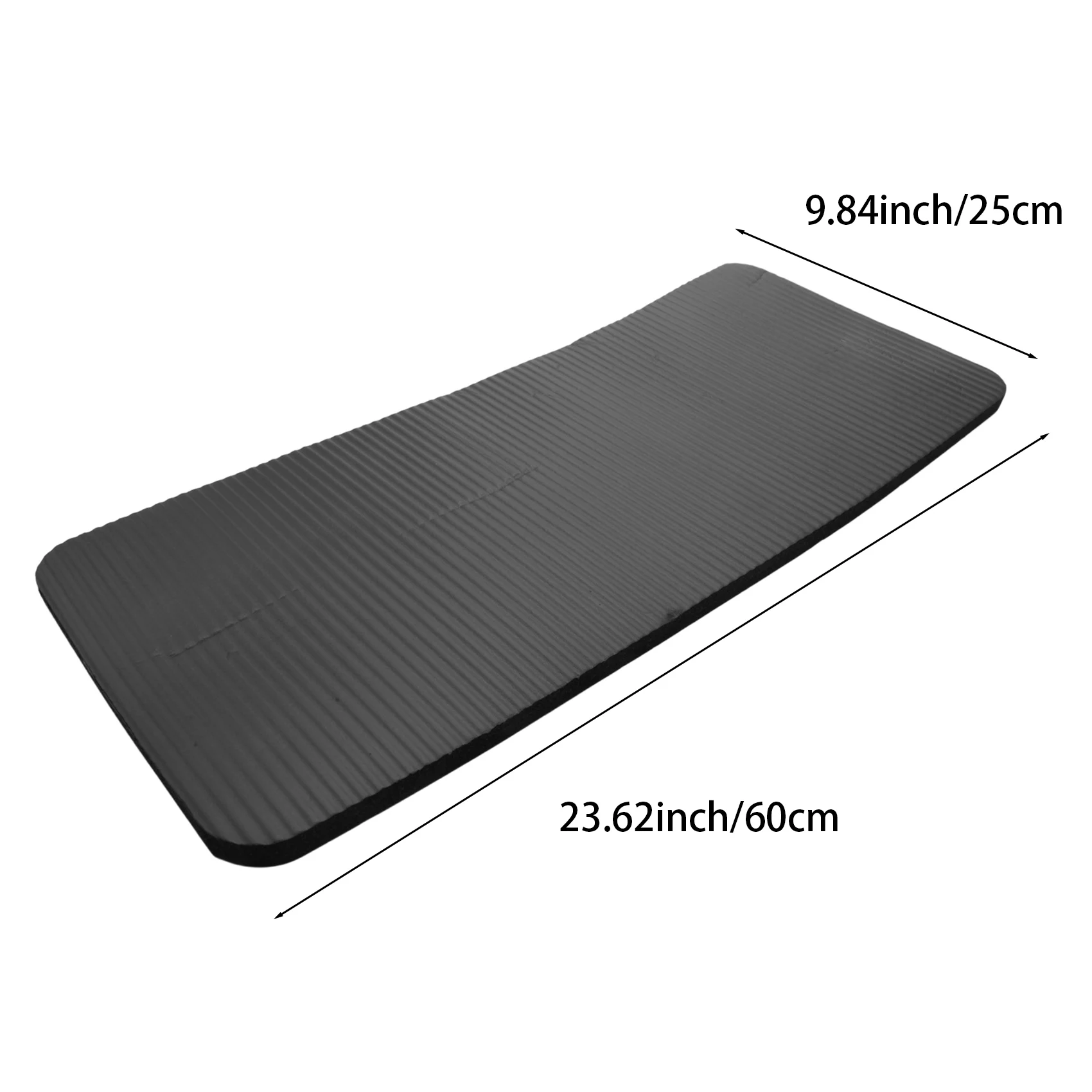 Pilates workout mat thick 60X25X1.5Cm yoga knee pad cushion extra support for knees wrists elbows black yoga mat yoga knee pad sports floor mats yoga fitness equipment
