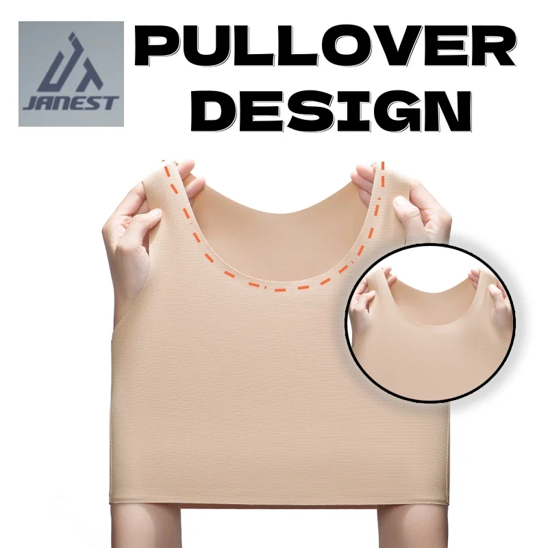 Pullover Chest Binder Tomboy Sportswear Thin Vest Breathable Sports Bra No Trace No Metal No Hook Trans Binder For Woman 3
