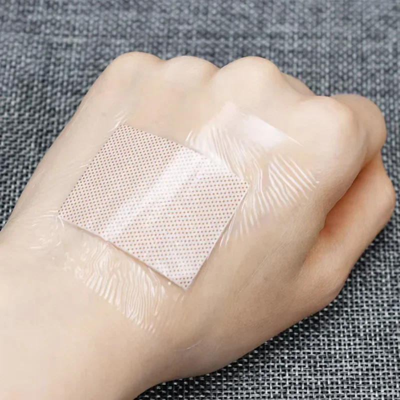 Transparent PU Square Band-Aid Waterproof Adhesive Bandage Protective Sticker Image 3
