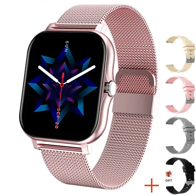 Mesh belt pink